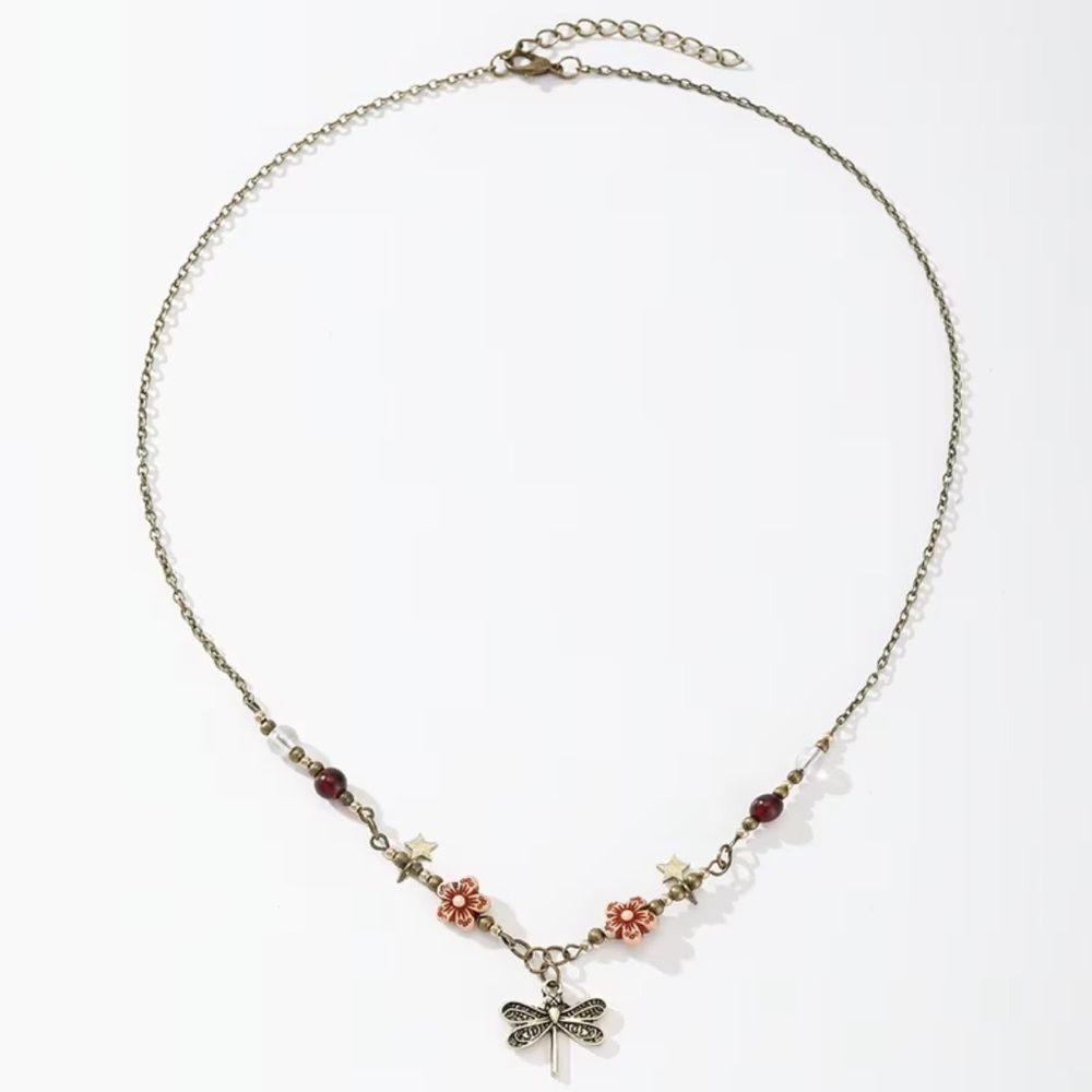 Boho Dragonfly Necklace #2340